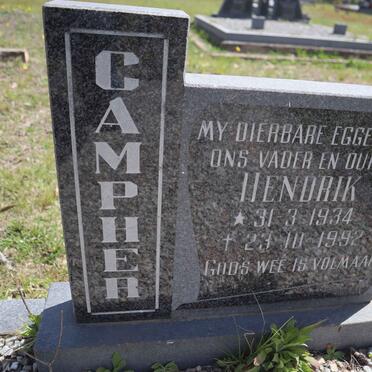 CAMPHER Hendrik 1934-1992