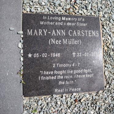 CARSTENS Mary-Ann nee MULLER 1948-2017