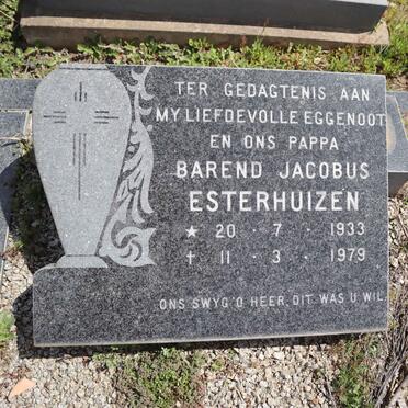 ESTERHUIZEN Barend Jacobus 1933-1979