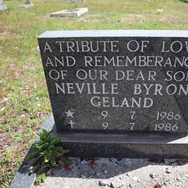 GELAND Neville Byron 1986-1986