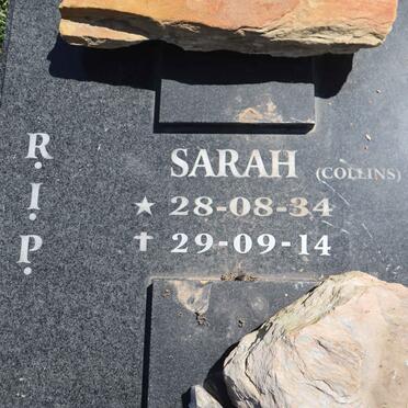 HENDRICKS Sarah nee COLLINS 1934-2014