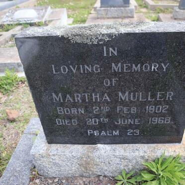 MULLER Martha 1902-1968