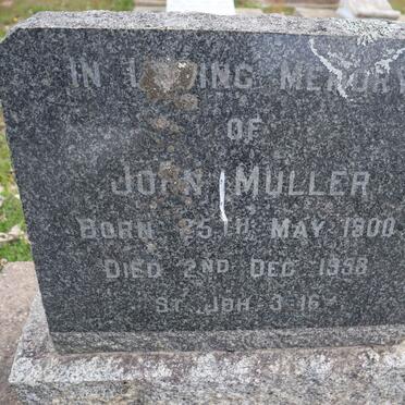 MULLER John 1900-1958