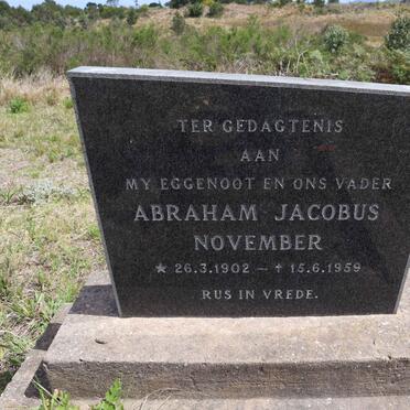 NOVEMBER Abraham Jacobus 1902-1959