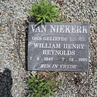 NIEKERK William Henry Reynolds, van 1947-1999