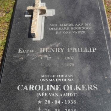 OLKERS Henry Phillip 1937-1979 & Caroline VAN AARDT 1938-2015