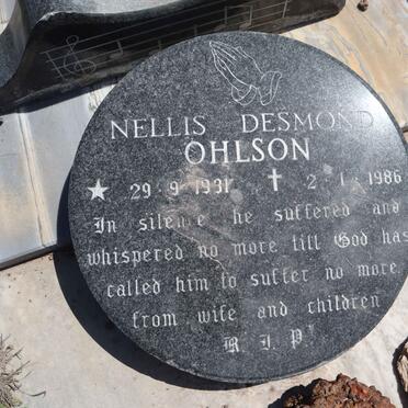 OHLSON Nellis Desmond 1931-1986
