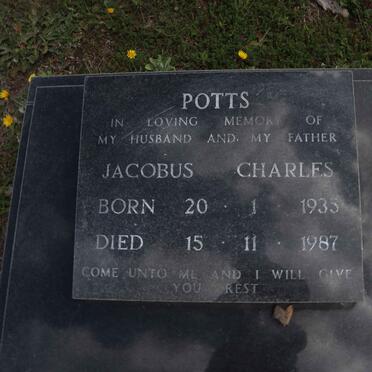 POTTS Jacobus Charles 1935-1987