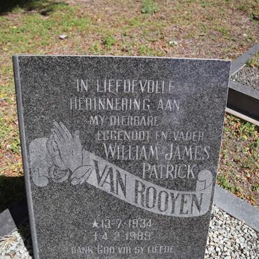 ROOYEN William James Patrick, van 1934-1989