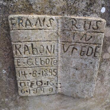 RABONI Frans 1895-1949