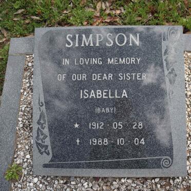 SIMPSON Isabella 1912-1988