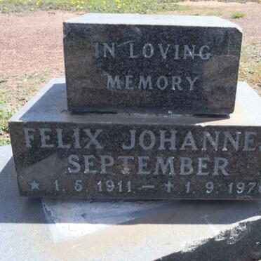 SEPTEMBER Felix Johannes 1911-1976