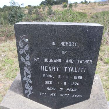 TYALITI Henry 1888-1970