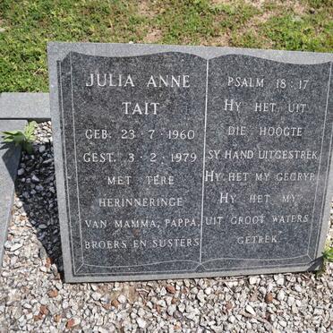 TAIT Julia Anne 1960-1979