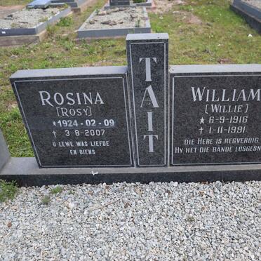 TAIT William 1916-1991 & Rosina 1924-2007