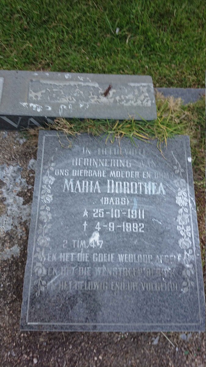 ?VAN Maria Dorothea 1911-1992