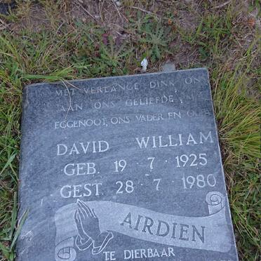AIRDIEN David William 1925-1980