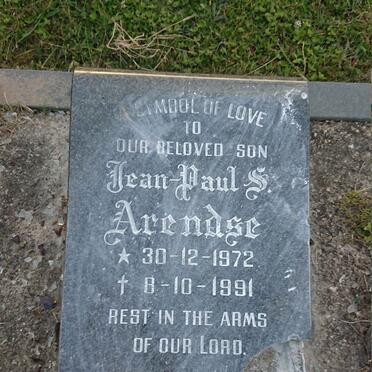 ARENDSE Jean-Paul S. 1972-1991