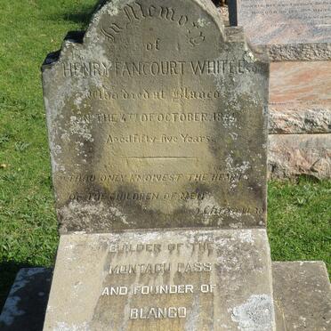 WHITE Henry Fancourt  -1866