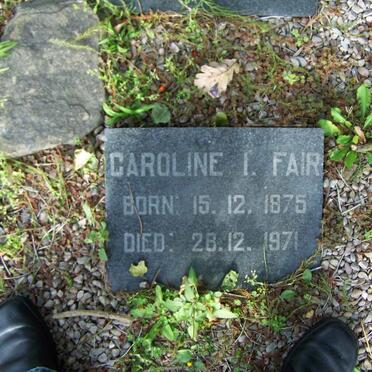 FAIR Caroline I. 1875-1971