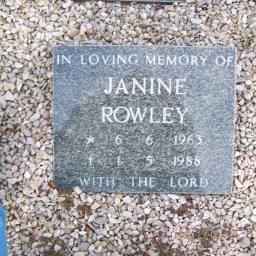 ROWLEY Janine 1963-1988