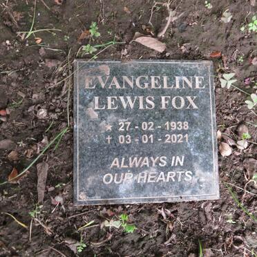 FOX Evangeline Lewis 1938-2021