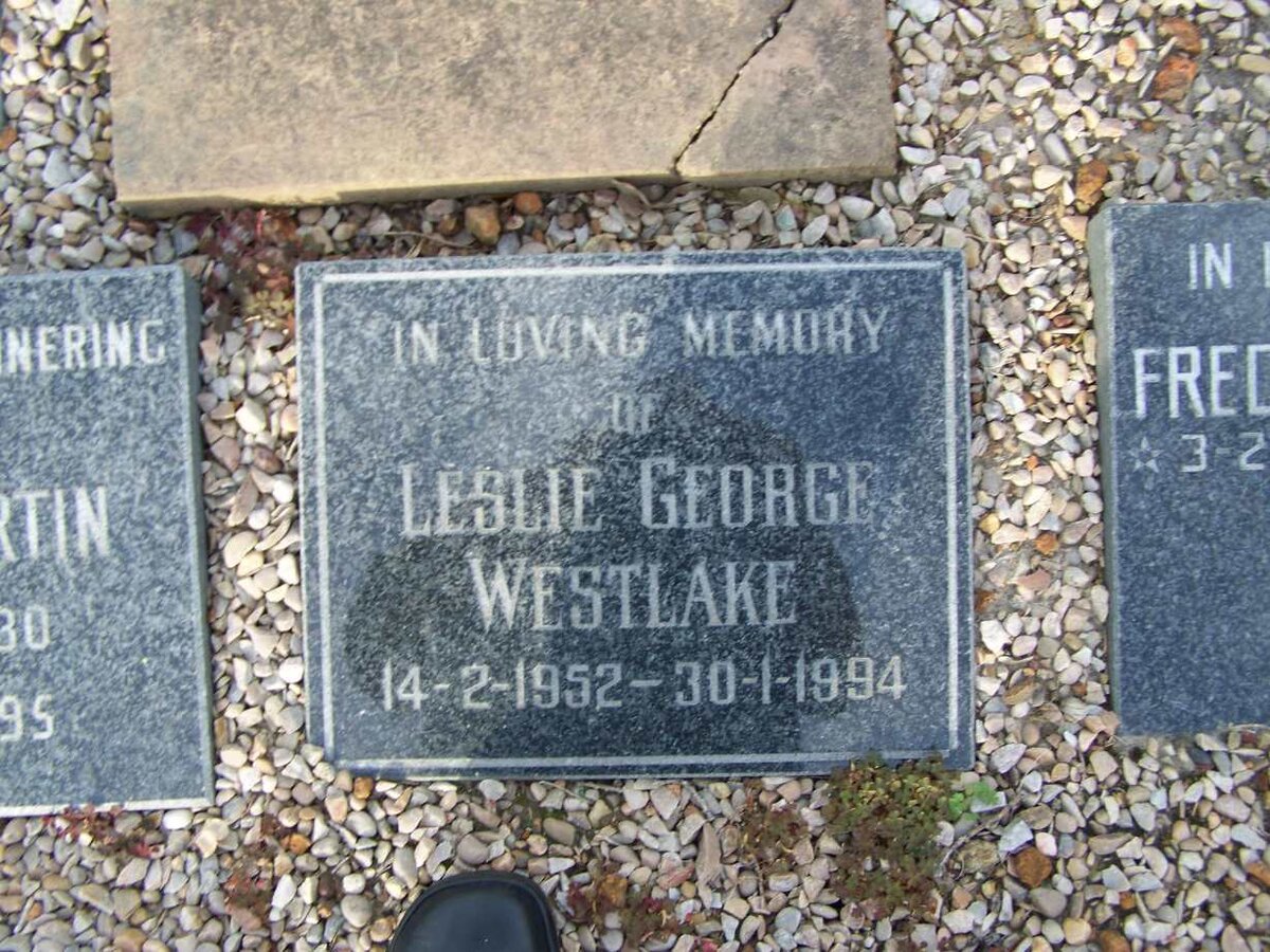 WESTLAKE Leslie George 1952-1994