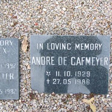 CAFMEYER Andre, de 1929-1986