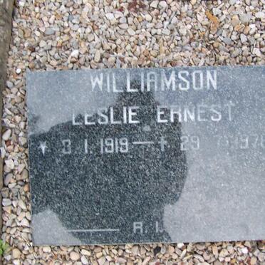 WILLIAMSON Leslie Ernest 1919-1976