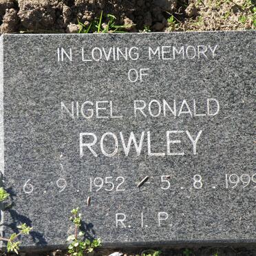 ROWLEY Nigel Ronald 1952-1999