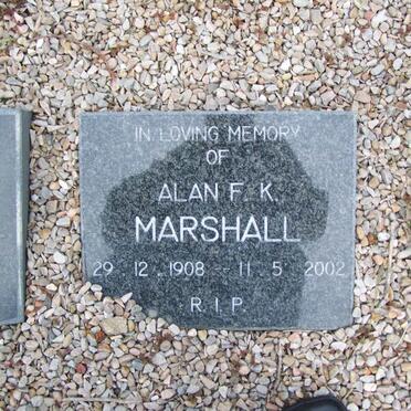 MARSHALL Alan F.K. 1908-2002