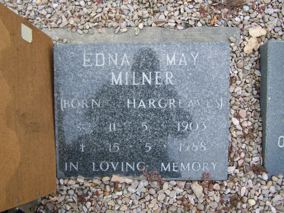 MILNER Edna May nee HARGREAVES 1903-1988