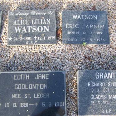 GODLONTON Edith James nee St. LEGER 1891-1981