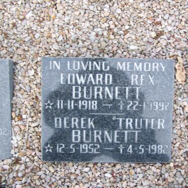 BURNETT Edward Rex 1918-1992 :: BURNETT Derek Truter 1952-1982