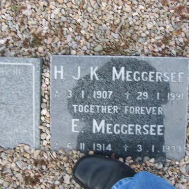 MEGGERSEE H.J.K. 1907-1991 &amp; E. 1914-1999