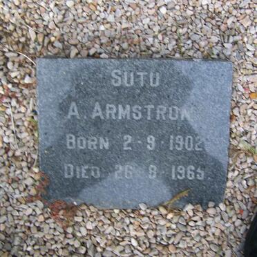 ARMSTRONG Sutu A. 1902-1965