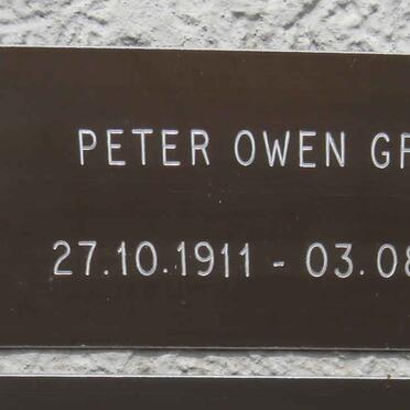 GRANT Peter Owen 1911-1991