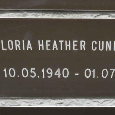 CUNNINGHAM Gloria Heather 1940-2008
