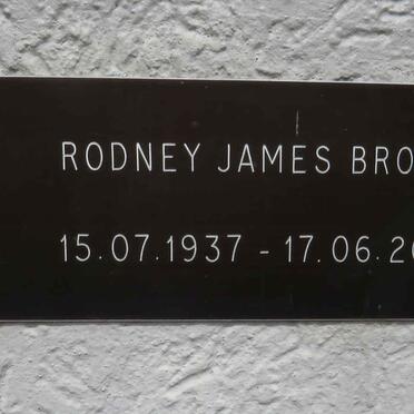 BROWN Rodney James 1937-2021