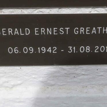 GREATHEAD Geraldine Ernest 1942-2013