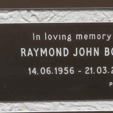 BOTHA Raymond John 1956-2014