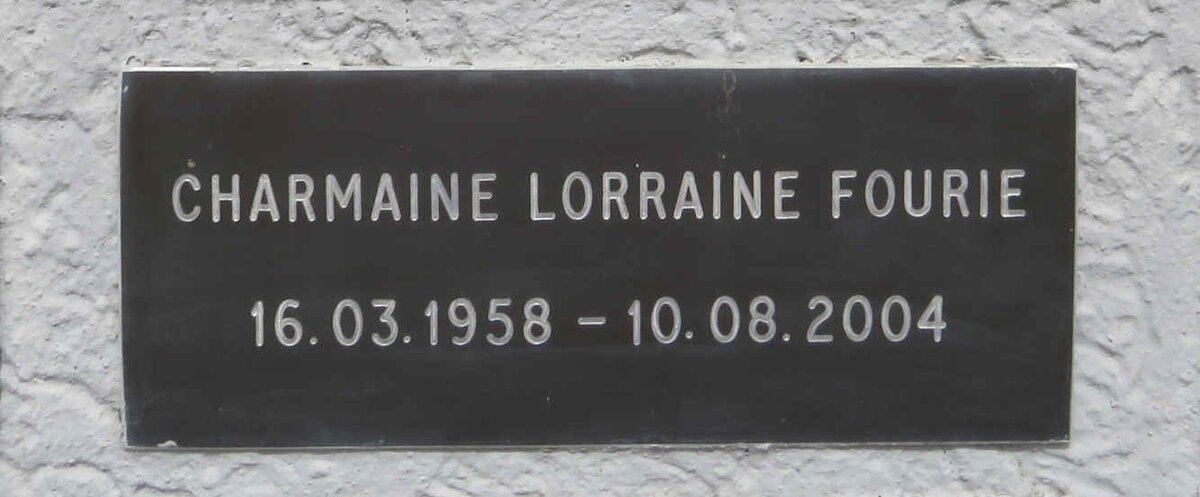 FOURIE Charmaine Lorraine 1958-2004