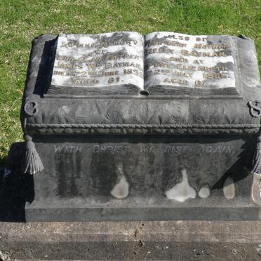 BAYMAN James Wm. -1895 &amp; Nelly -1906