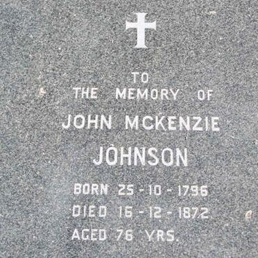 JOHNSON John McKenzie 1796-1872
