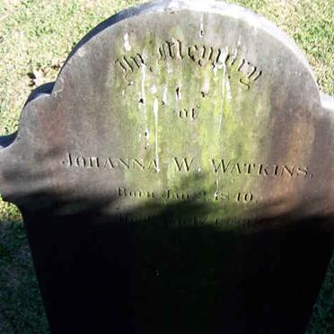 WATKINS Johanna W. 1840-1883