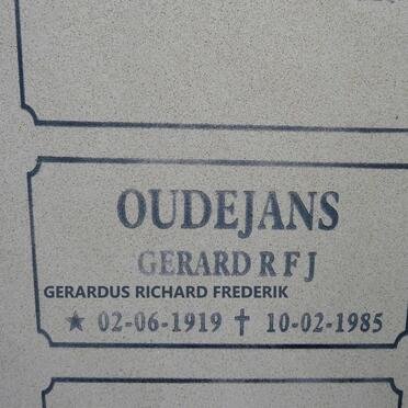 OUDEJANS Gerardus Richard Frederik 1919-1985