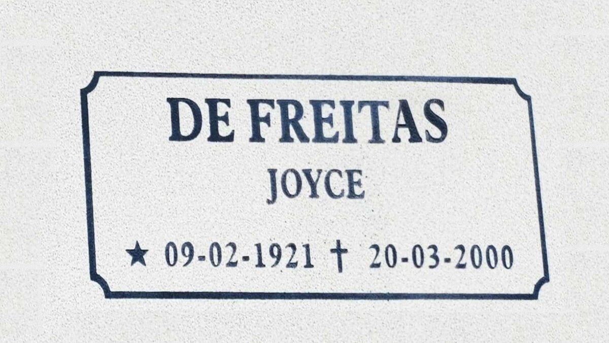 FREITAS Joyce, de 1921-2000