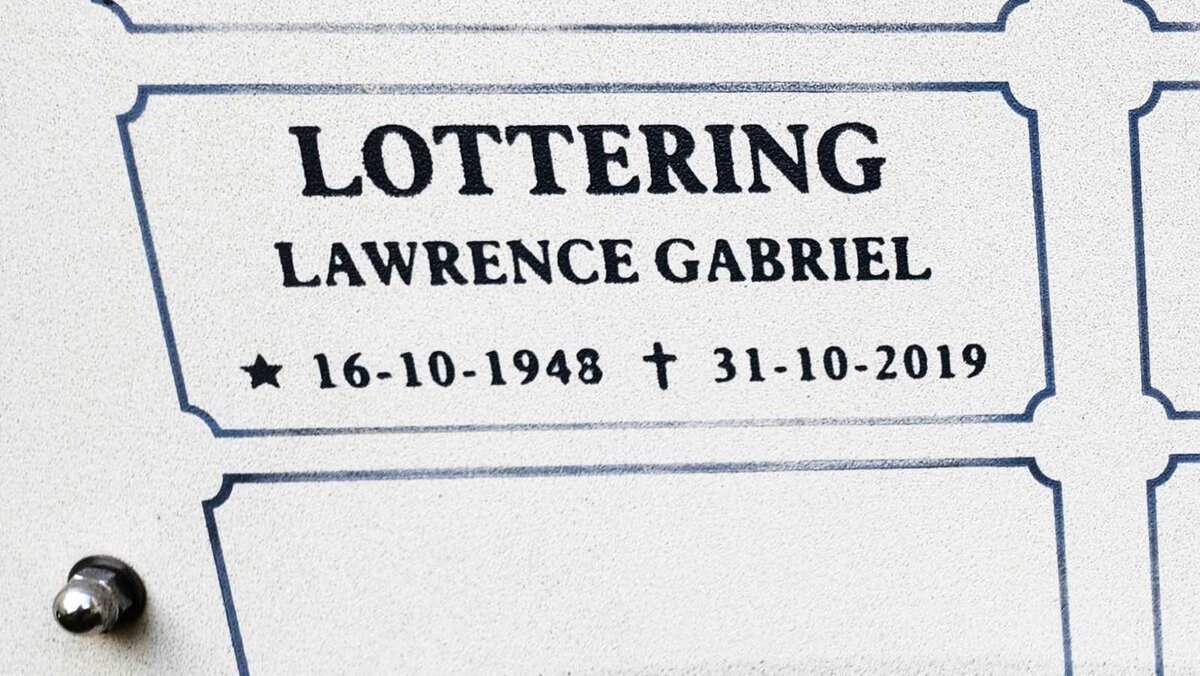 LOTTERING Lawrence Gabriel 1948-2019