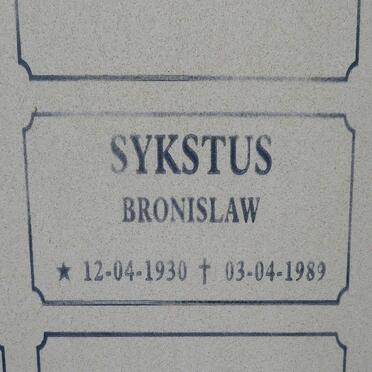 SYKSTUS Bronislaw 1930-1989