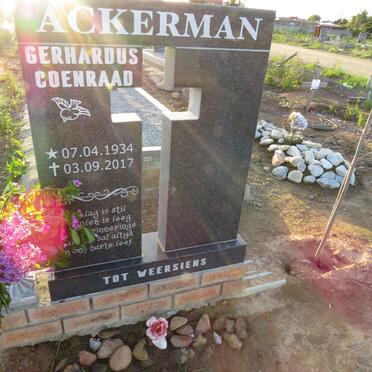 ACKERMAN Gerhardus Coenraad 1934-2017